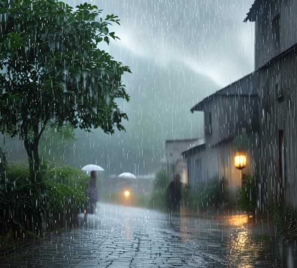 细雨蒙蒙，诗意盎然的雨中漫步,细雨蒙蒙，诗意盎然的雨中世界,魅力,画卷,诗意,第1张