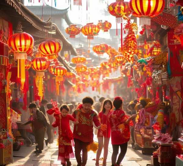 春节盛景，欢腾闹新春画卷,欢腾闹新春—春节的美丽画卷,魅力,画卷,第1张
