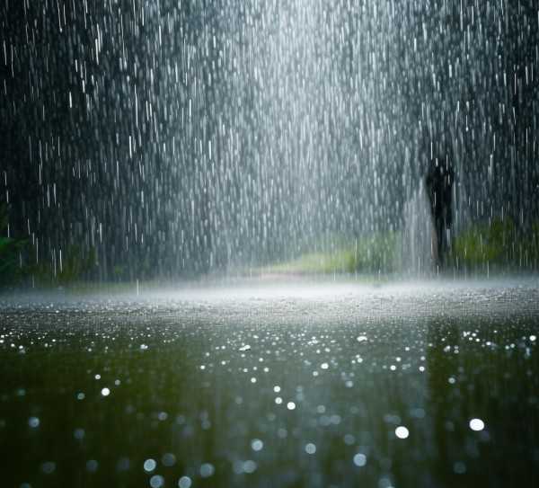倾盆大雨，洗礼与诗意交织的瞬间,倾盆大雨，天地间的洗礼与诗意的瞬间,诗意,心灵,细腻描绘,第1张