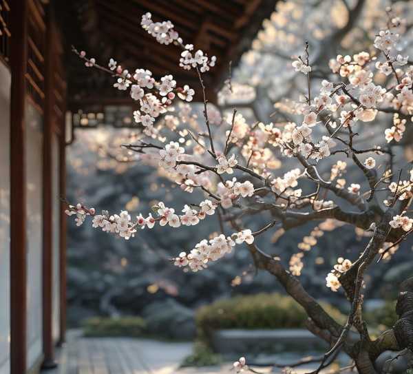 梅花诗意,素雅之美的深情演绎,魅力,梅花,第1张 梅花诗意,素雅之美的深情演绎,梅香暗涌,素雅如诗—梅花意象的美丽诠释,魅力,梅花,第1张