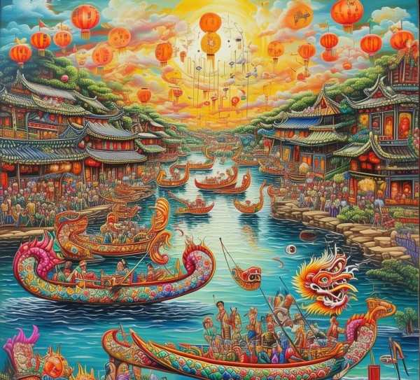 端午节，五彩画卷中的传统风情,端午节的五彩画卷,魅力,画卷,文化底蕴,第1张