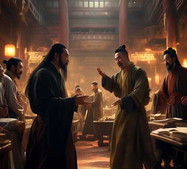 诸葛孔明舌战群儒，智辩巅峰，谋略对决,诸葛亮舌战群儒，智谋与辩才的巅峰对决,魅力,智慧,英雄,第1张