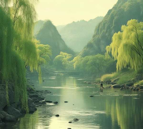 王湾笔下江南春色与人生哲理的北固山映像,次北固山下，王湾笔下的江南春色与人生哲理,魅力,智慧,画卷,第1张