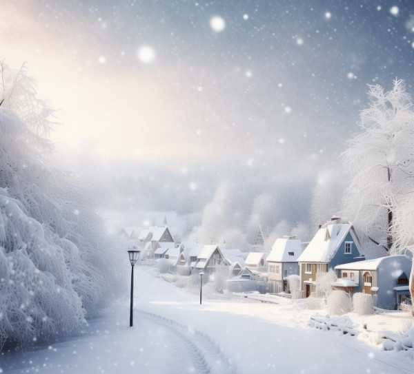 冬日雪韵，银装素裹的诗意画卷,银装素裹，冬雪的诗意世界,诗意,画卷,温暖,第1张