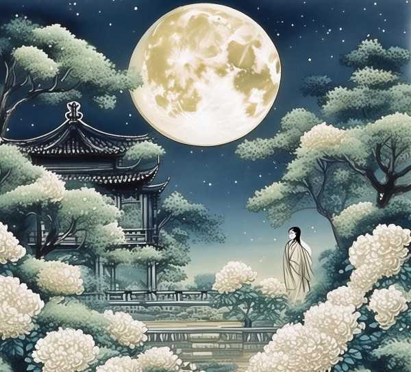 月下寻韵，古典诗词中的中色月华之美,十五夜望月—古典诗词中的中色之美,诗意,诗句,古诗,第1张